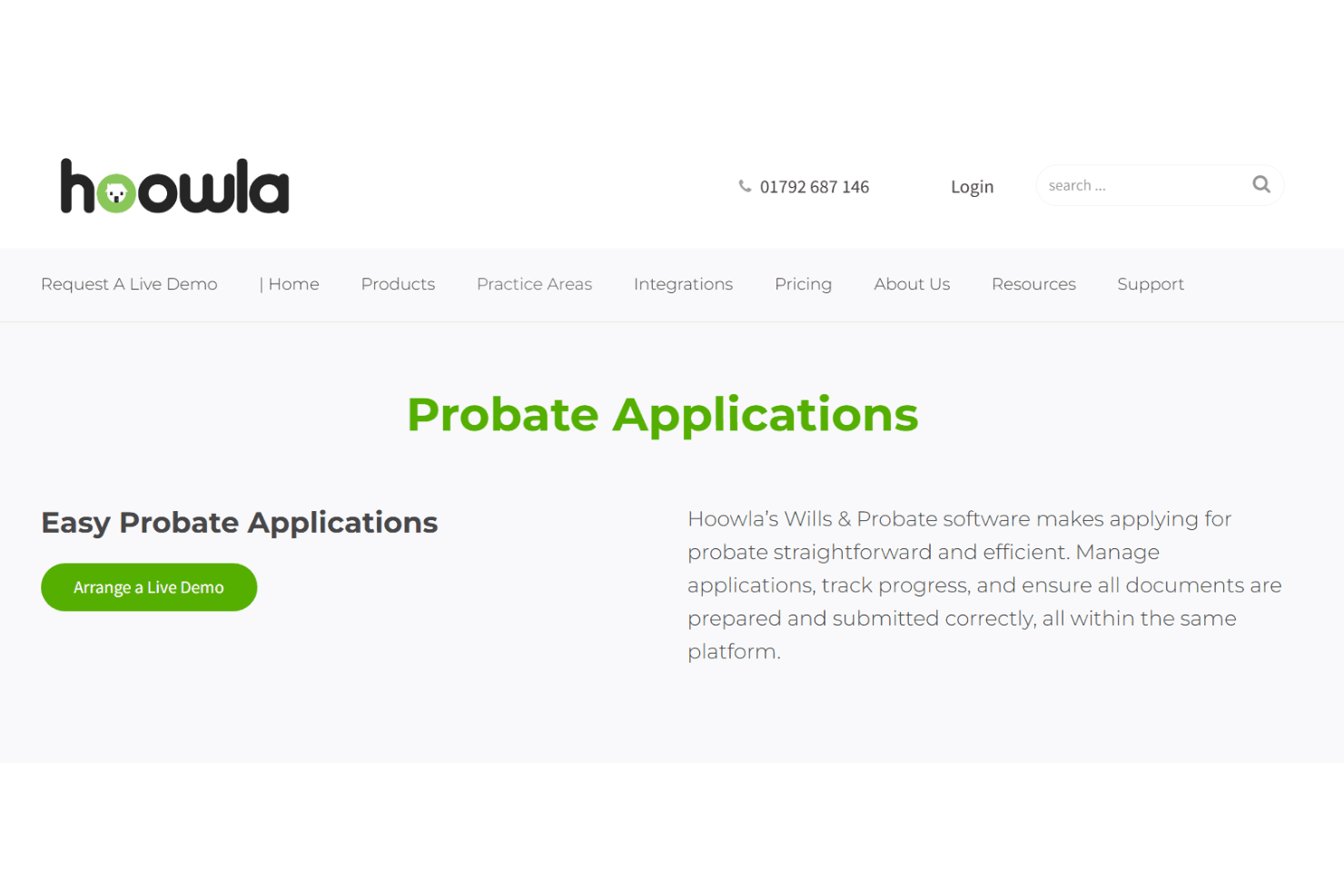 Hoowla tracks probate workflows, estate accounts, and beneficiary communications.