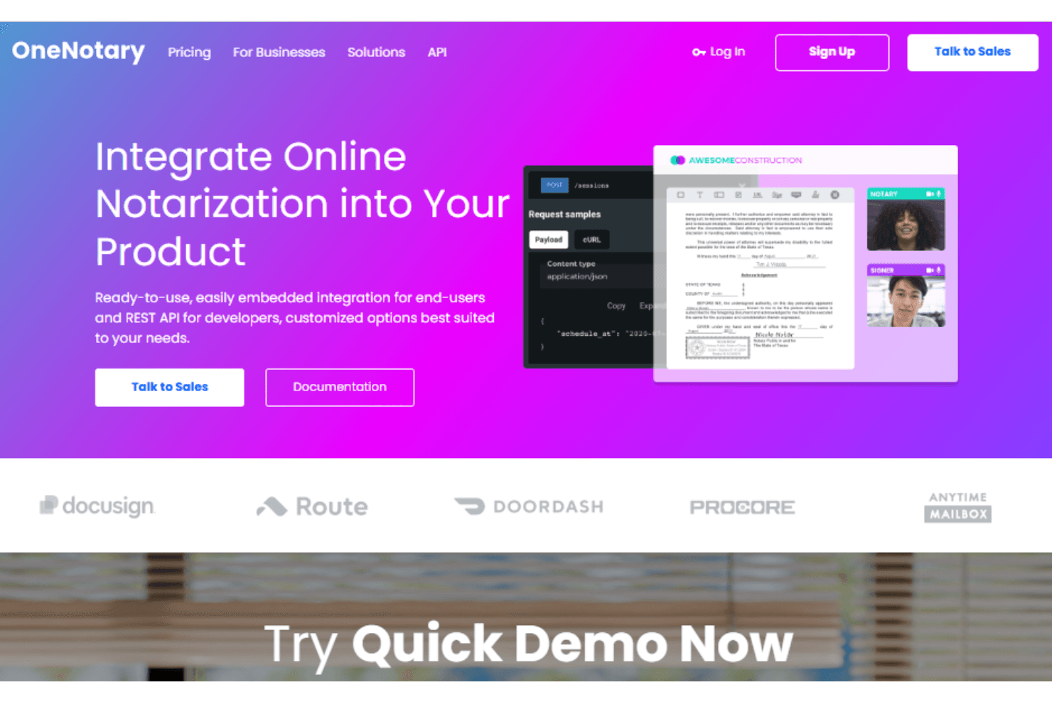 OneNotary screenshot