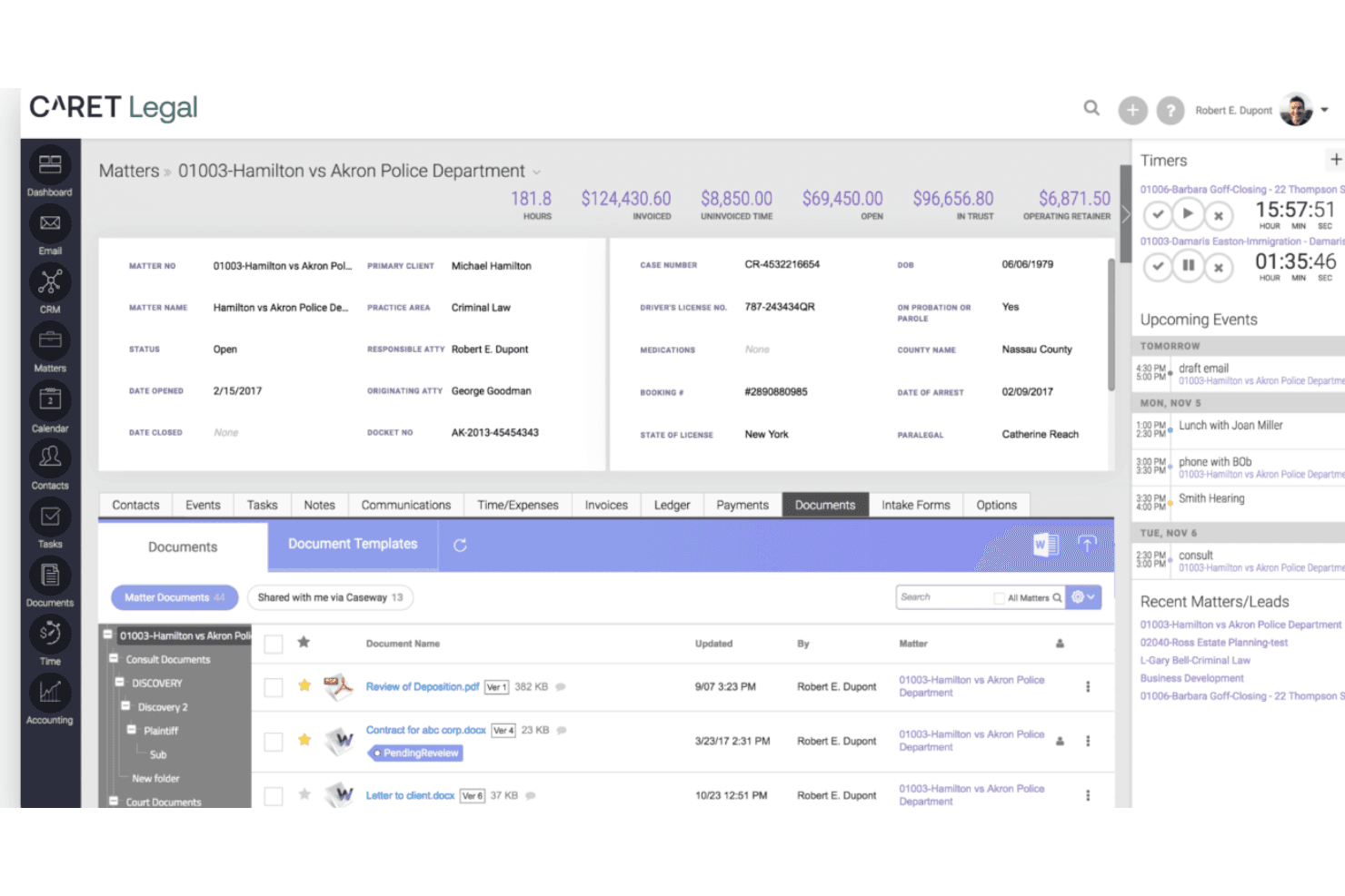 CARET Legal screenshot