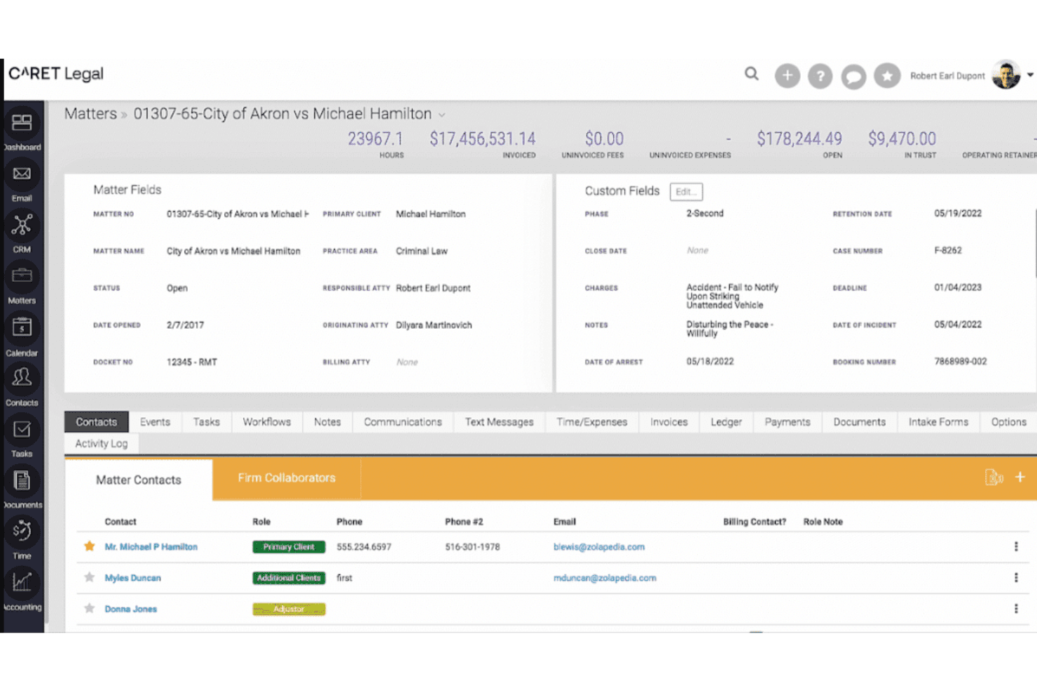 CARET Legal screenshot