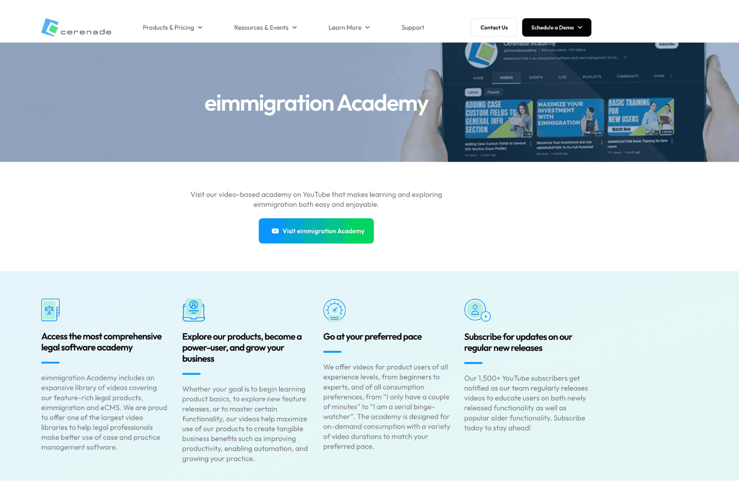 Cerenade eImmigration screenshot