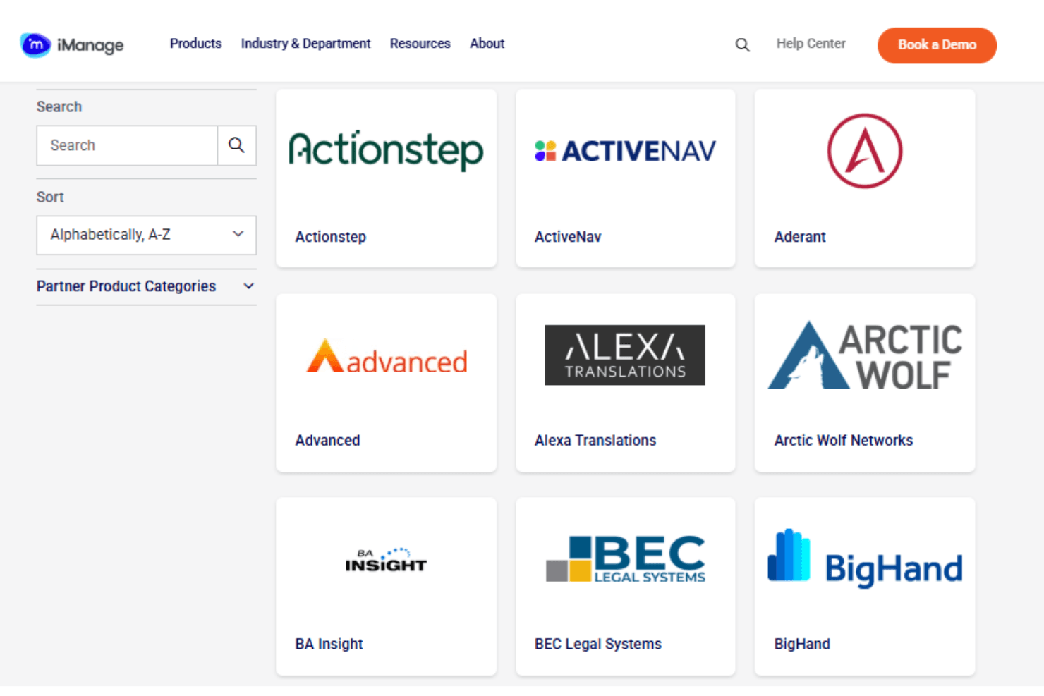 iManage screenshot