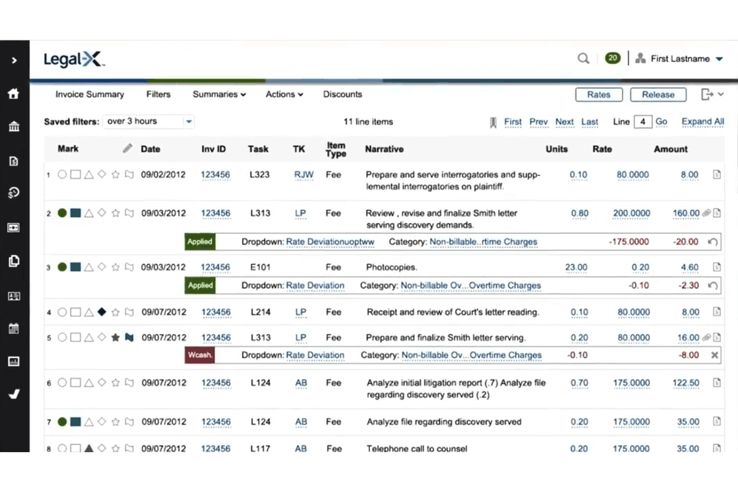 Bottomline screenshot