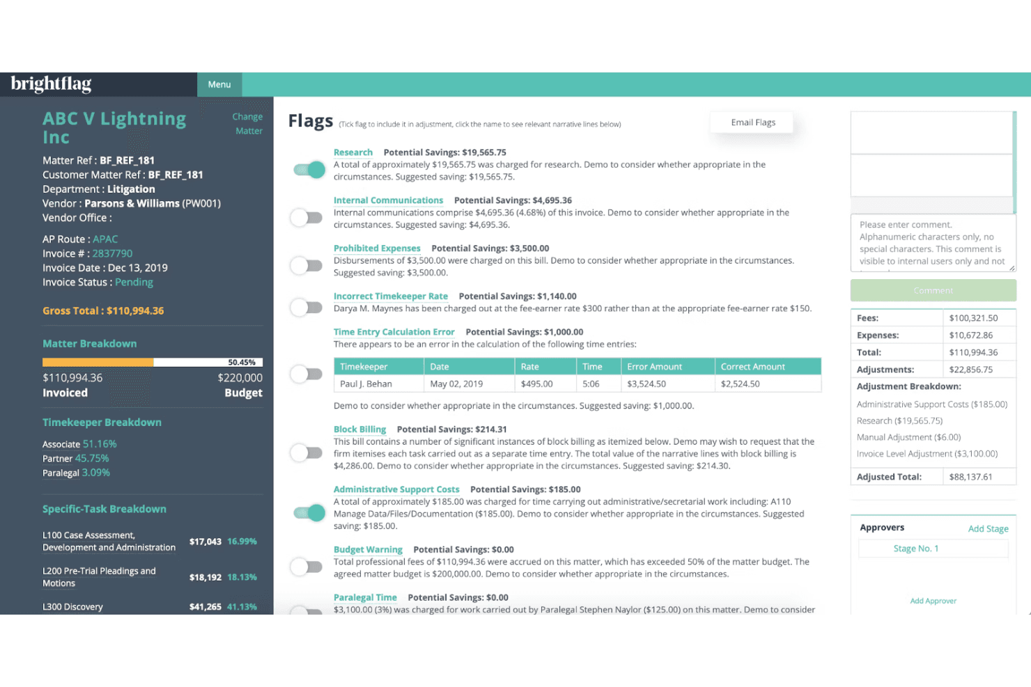 Brightflag screenshot
