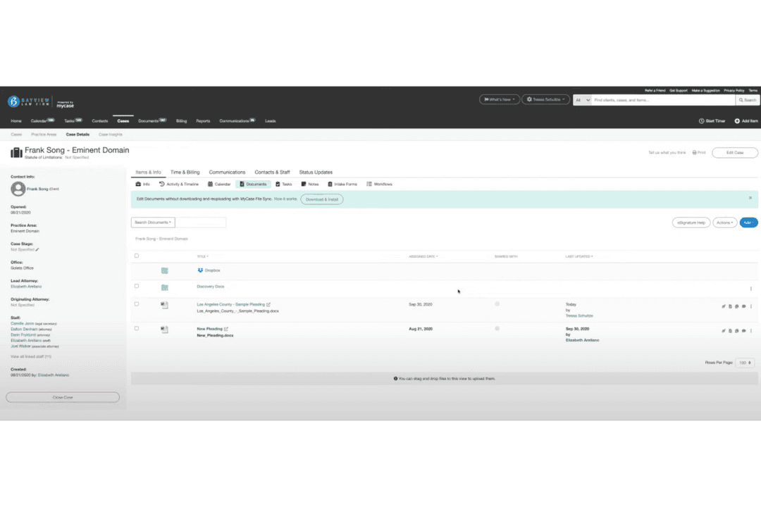 MyCase helps your firm manage documents, tasks, and case details in one place.