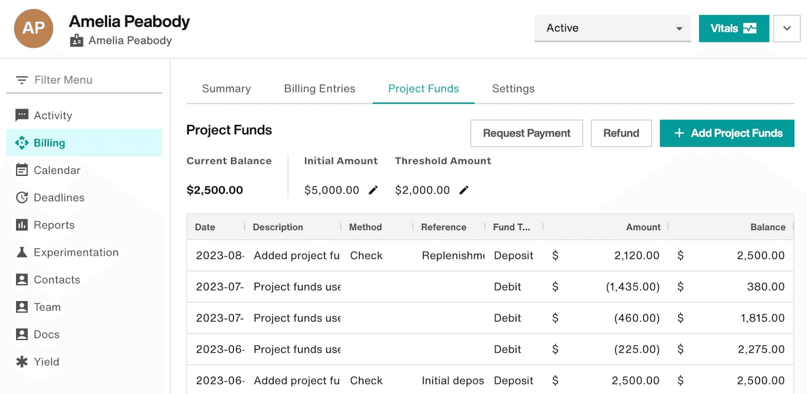 Filevine streamlines legal workflows with case, doc, and task management.