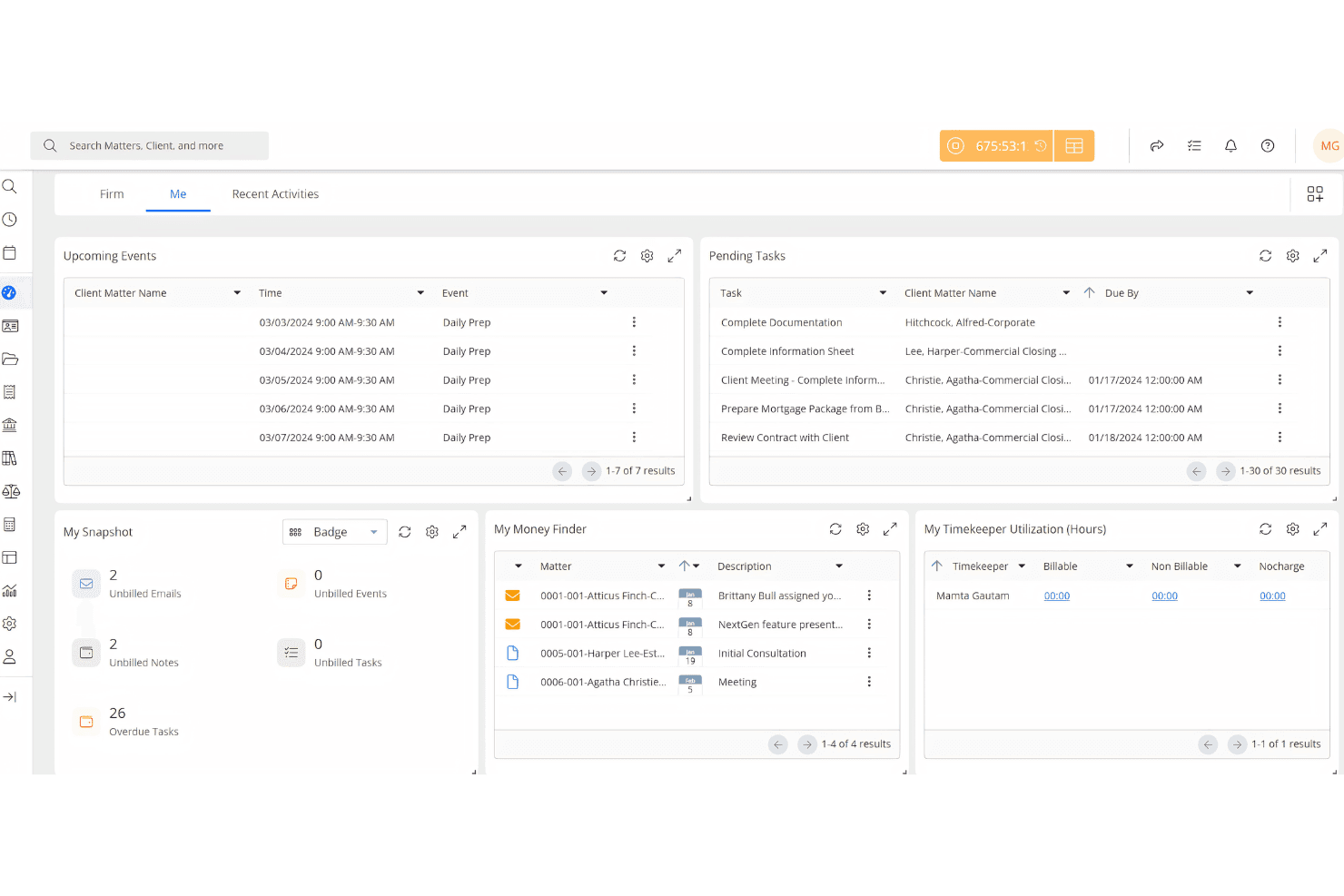 cosmolex dashboard interface screenshot