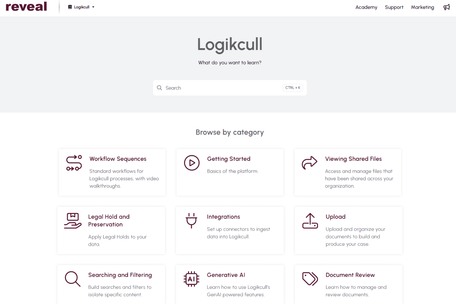Logikcull help center