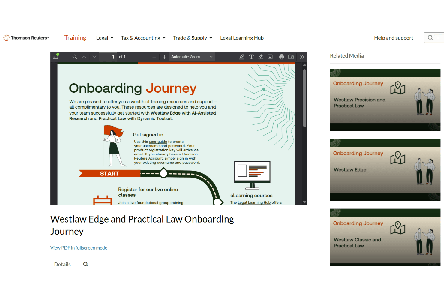 Westlaw Edge and Practical Law onboarding