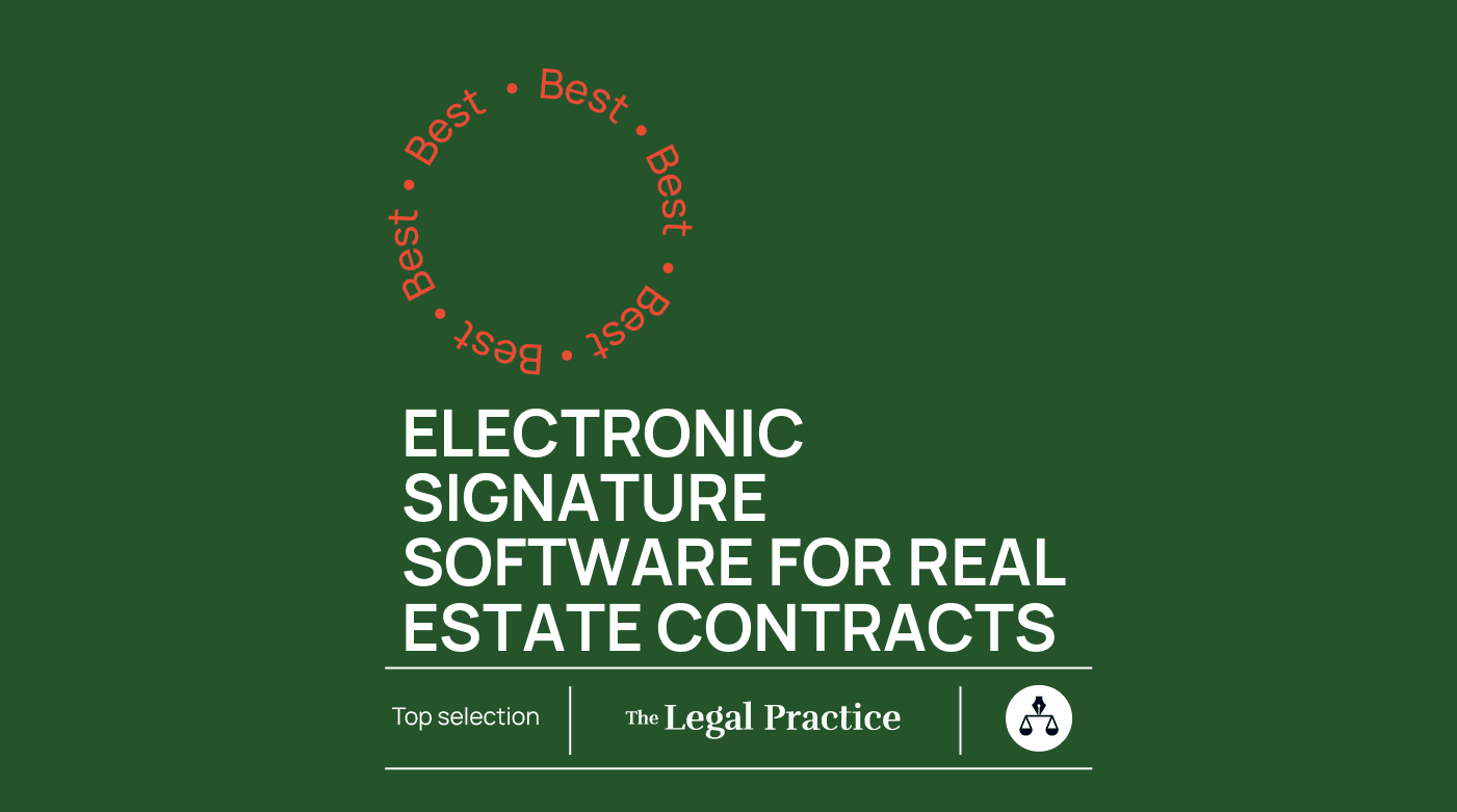 Electronic signature software for real estate contracts best tools
