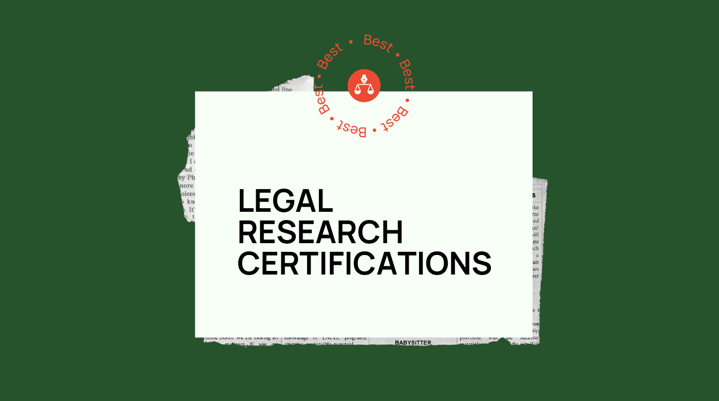 Legal research certifications generic best of