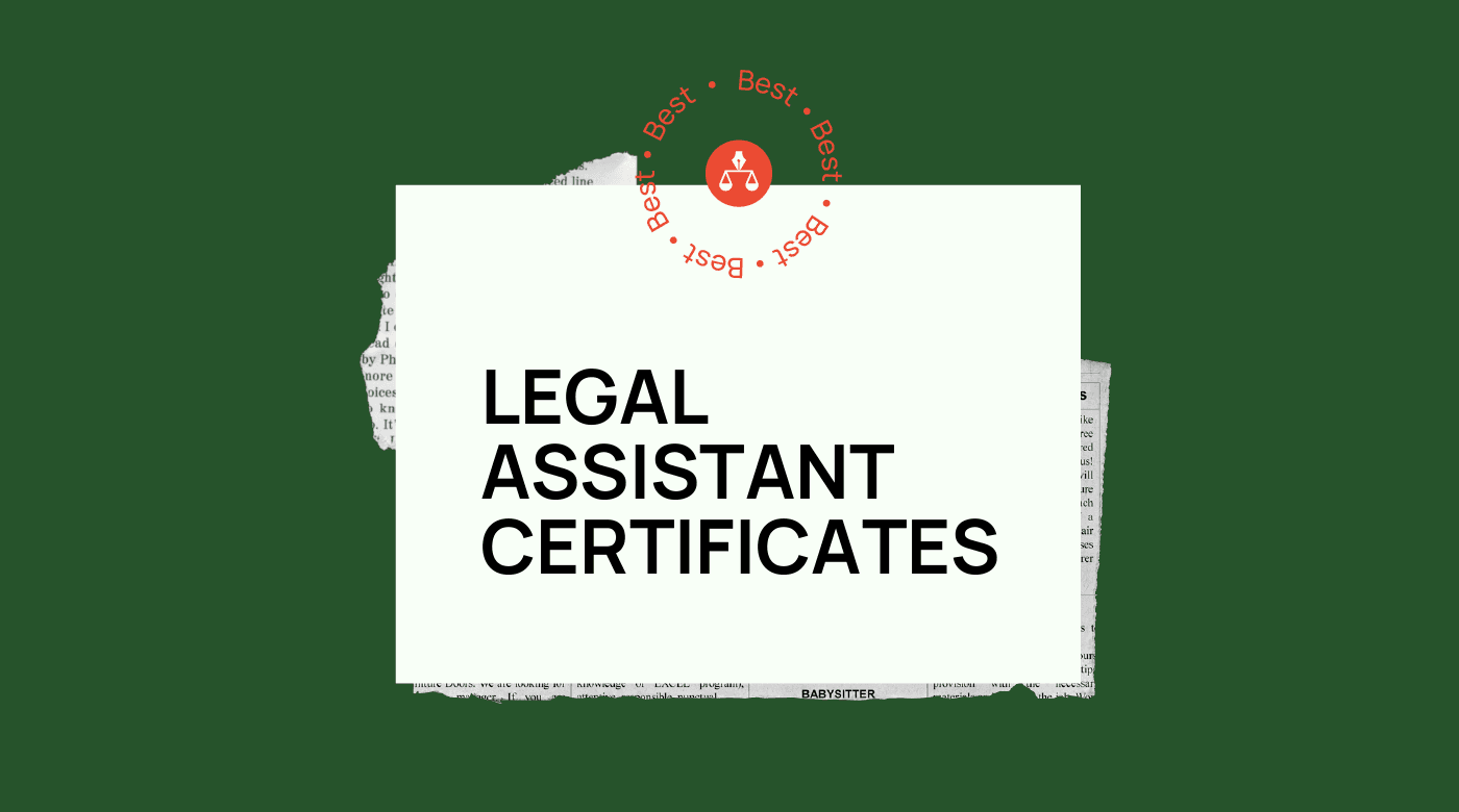Legal assistant certificates generic best of