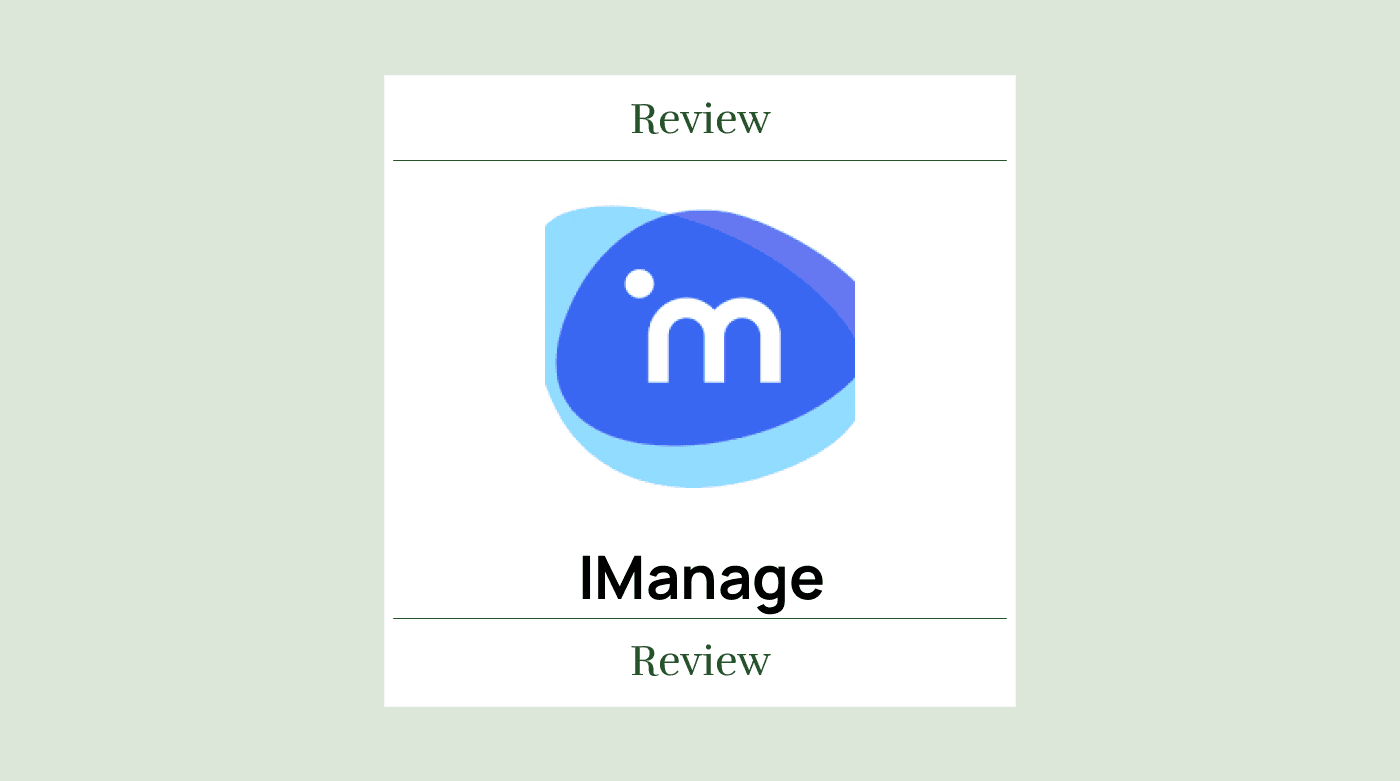Imanage Product Review 08282