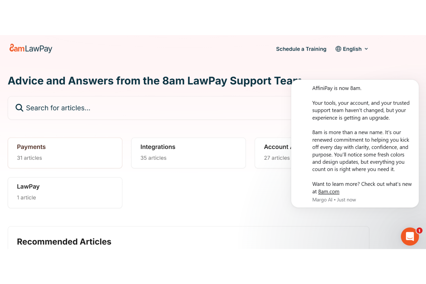 8am LawPay support center