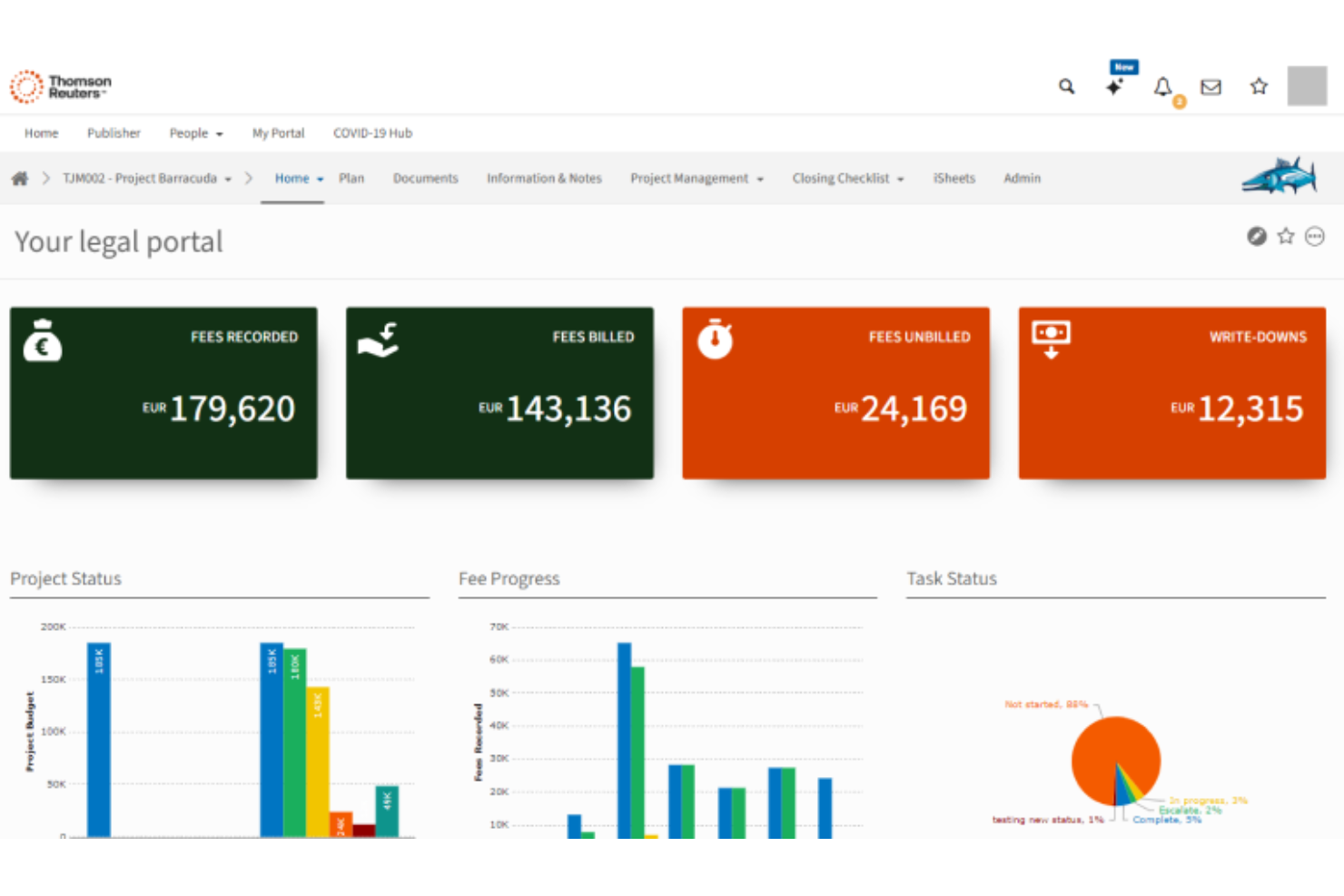 HighQ manages documents with secure sharing, workflows, and AI search.