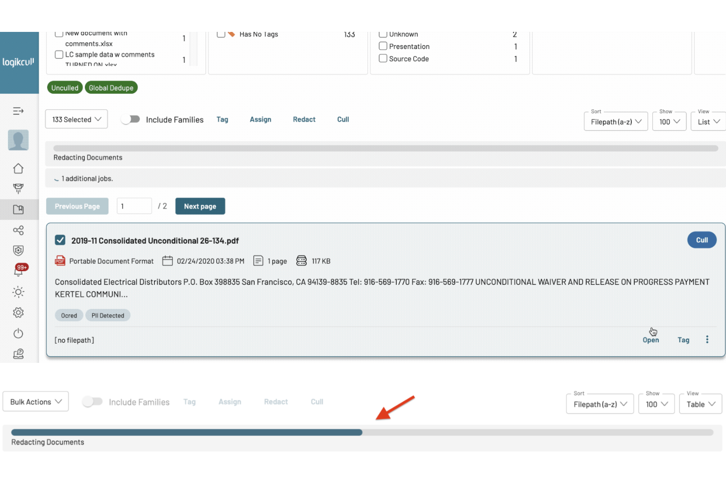 screenshot - Logikcull Review 2026: Pros, Cons, Features and Pricing