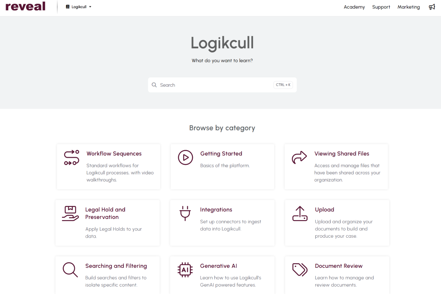 Logikcull help center