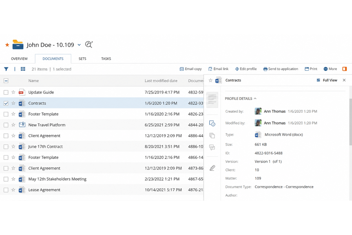 screenshot - Avis sur NetDocuments : Avantages, Inconvénients, Fonctionnalités et Tarification