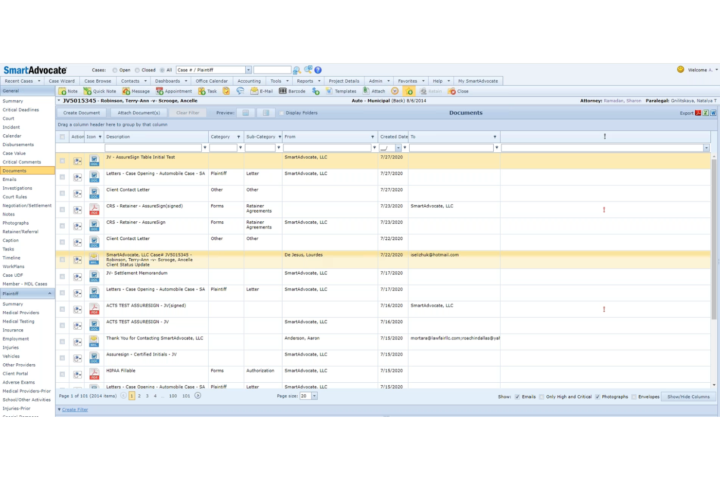 screenshot - SmartAdvocate Review 2026: Pros, Cons, Features and Pricing