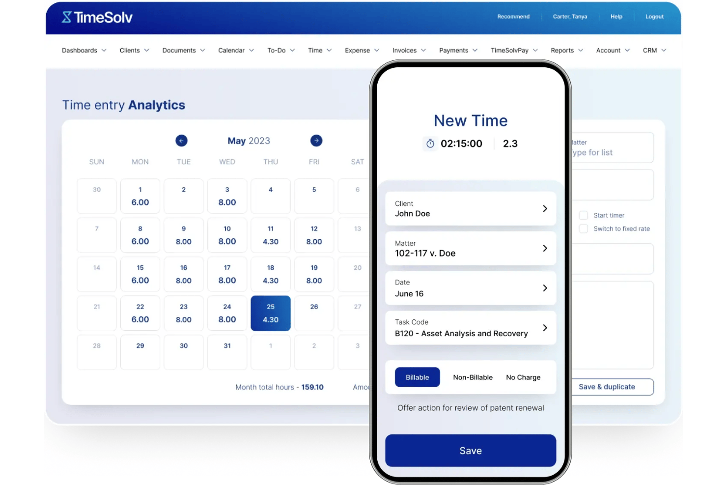 screenshot - TimeSolv Review: Pros, Cons, Features and Pricing