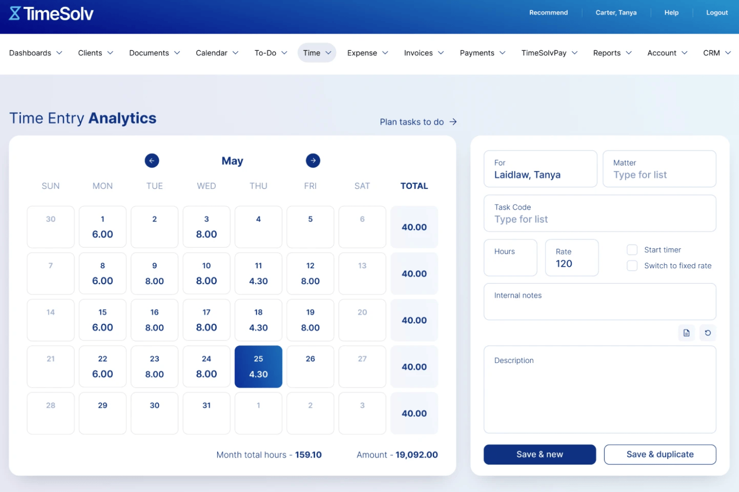 screenshot - TimeSolv Review: Pros, Cons, Features and Pricing