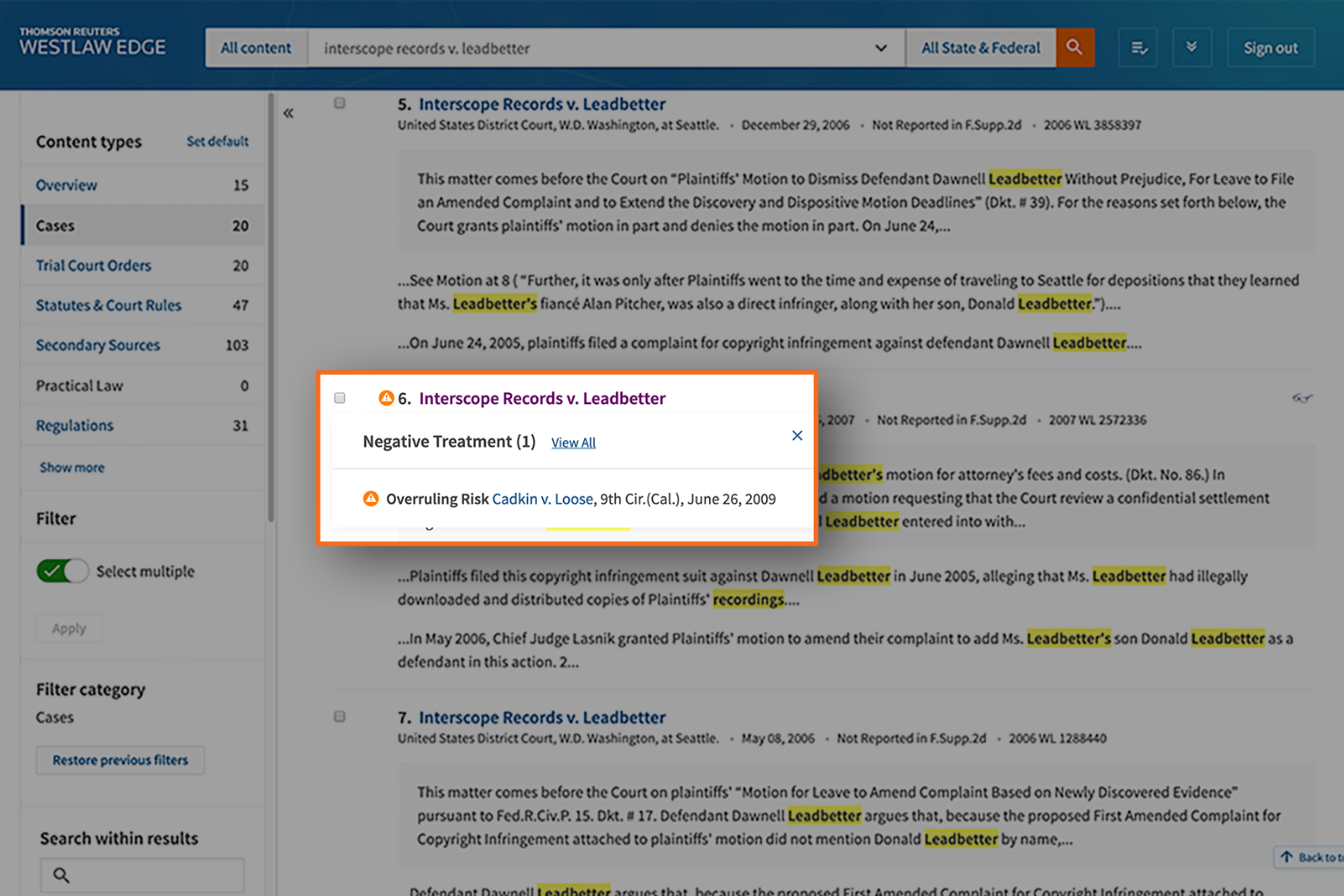 screenshot - Westlaw Review 2026: Pros, Cons, Features and Pricing