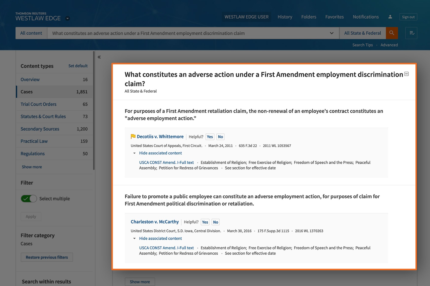 screenshot - Westlaw Review 2026: Pros, Cons, Features and Pricing