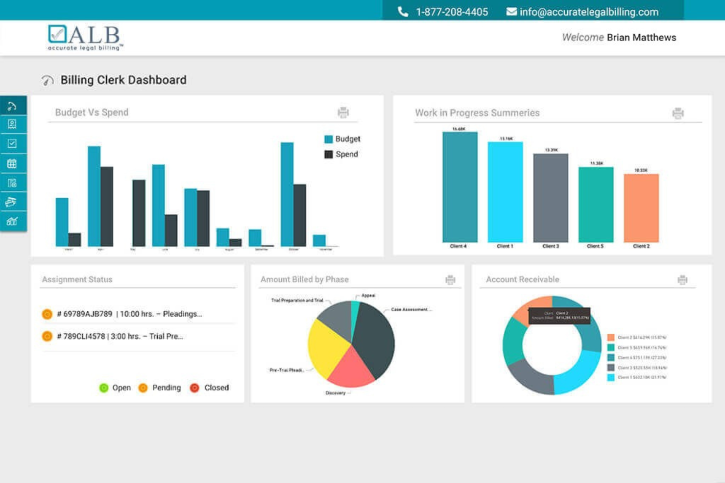 screenshot - Accurate Legal Billing Test 2026: Funktionen, Vorteile, Nachteile und Preise