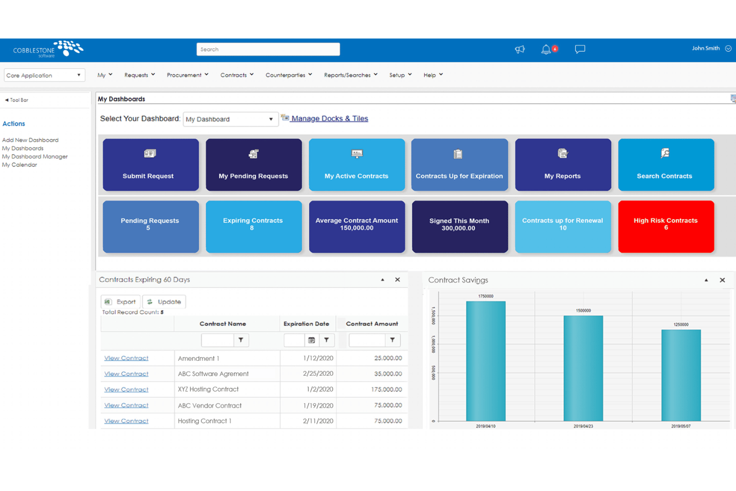 CobbleStone Software streamlines legal contract lifecycle management.