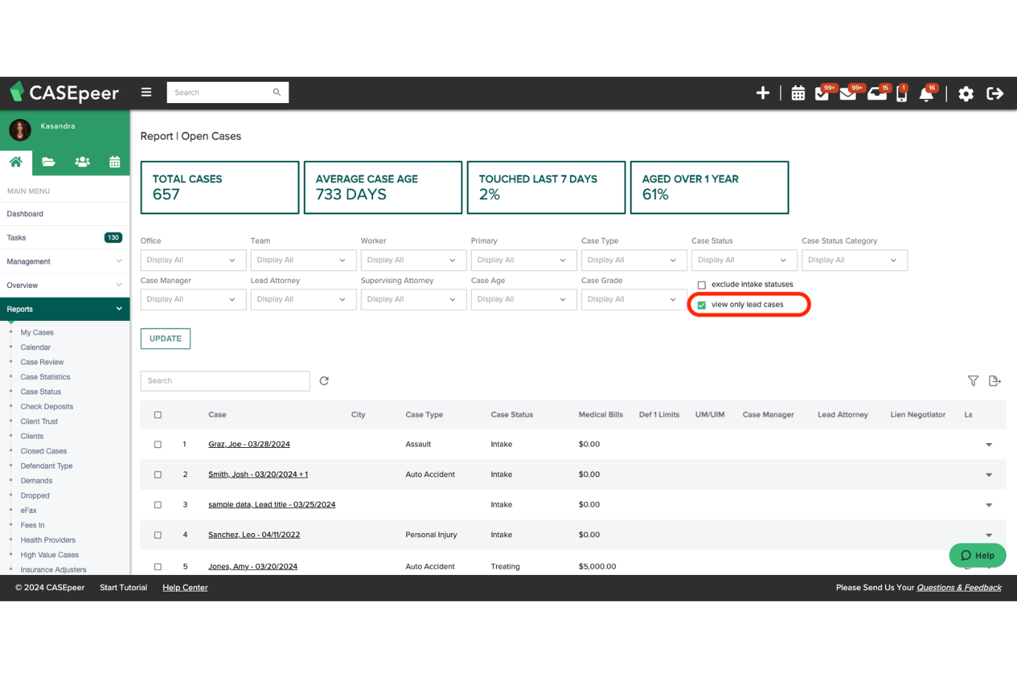 screenshot - CasePeer Review 2026: Pros, Cons, Features, and Pricing