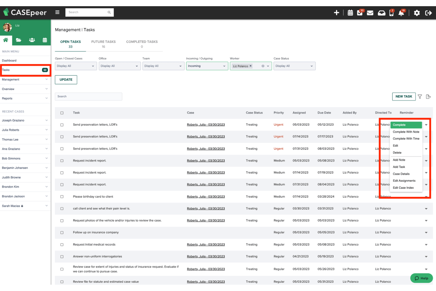 screenshot - CasePeer Review 2026: Pros, Cons, Features, and Pricing