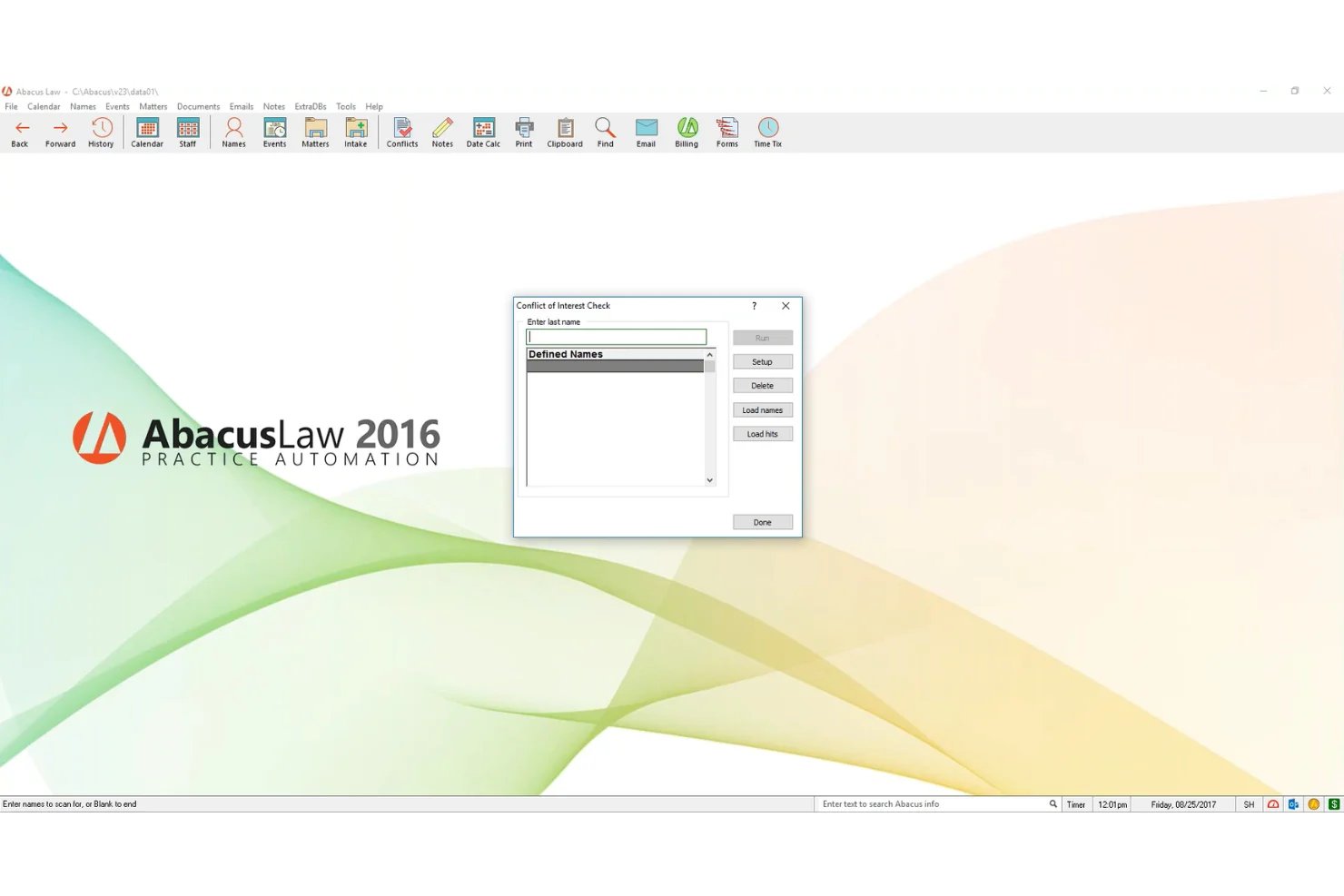 AbacusLaw centralizes cases, contacts, calendar, and workflows.