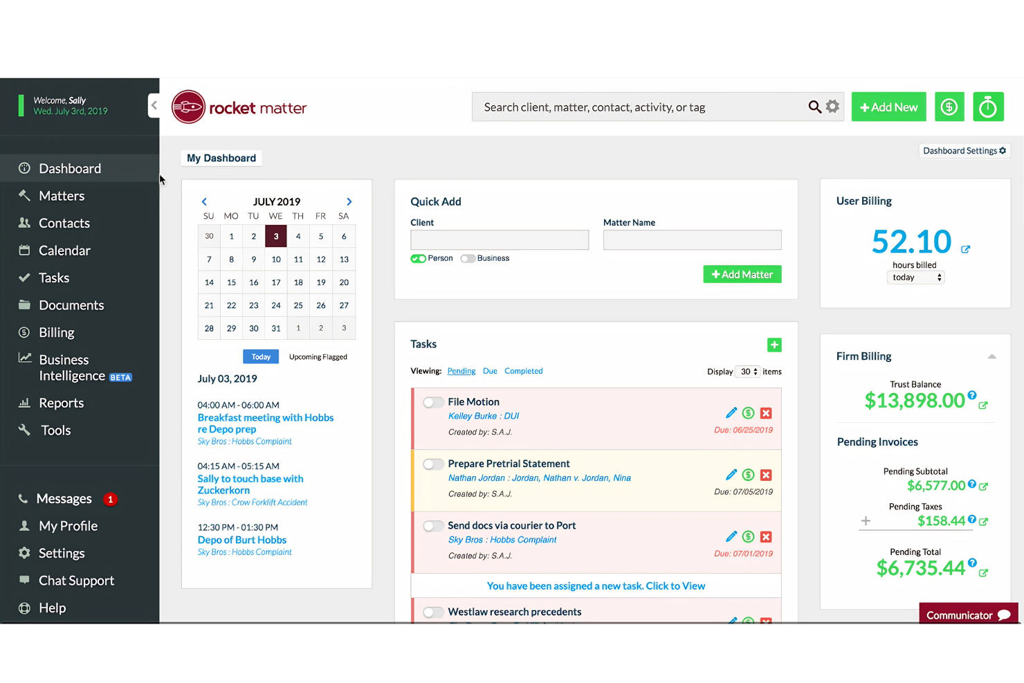screenshot - Rocket Matter Review 2026: Pros, Cons, Features and Pricing