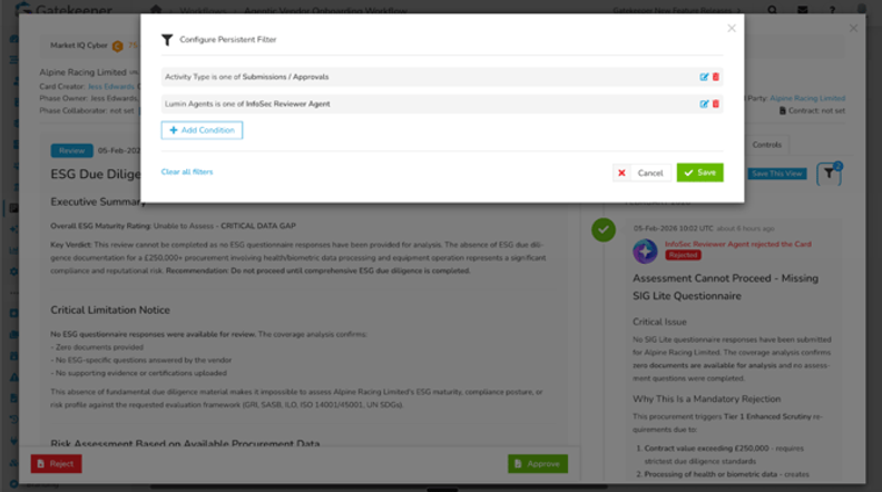 Gatekeeper Centralizes LuminIQ Decision Review Tracking