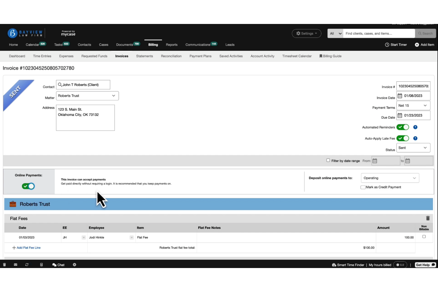screenshot - MyCase Review: Pros, Cons, Features & Pricing