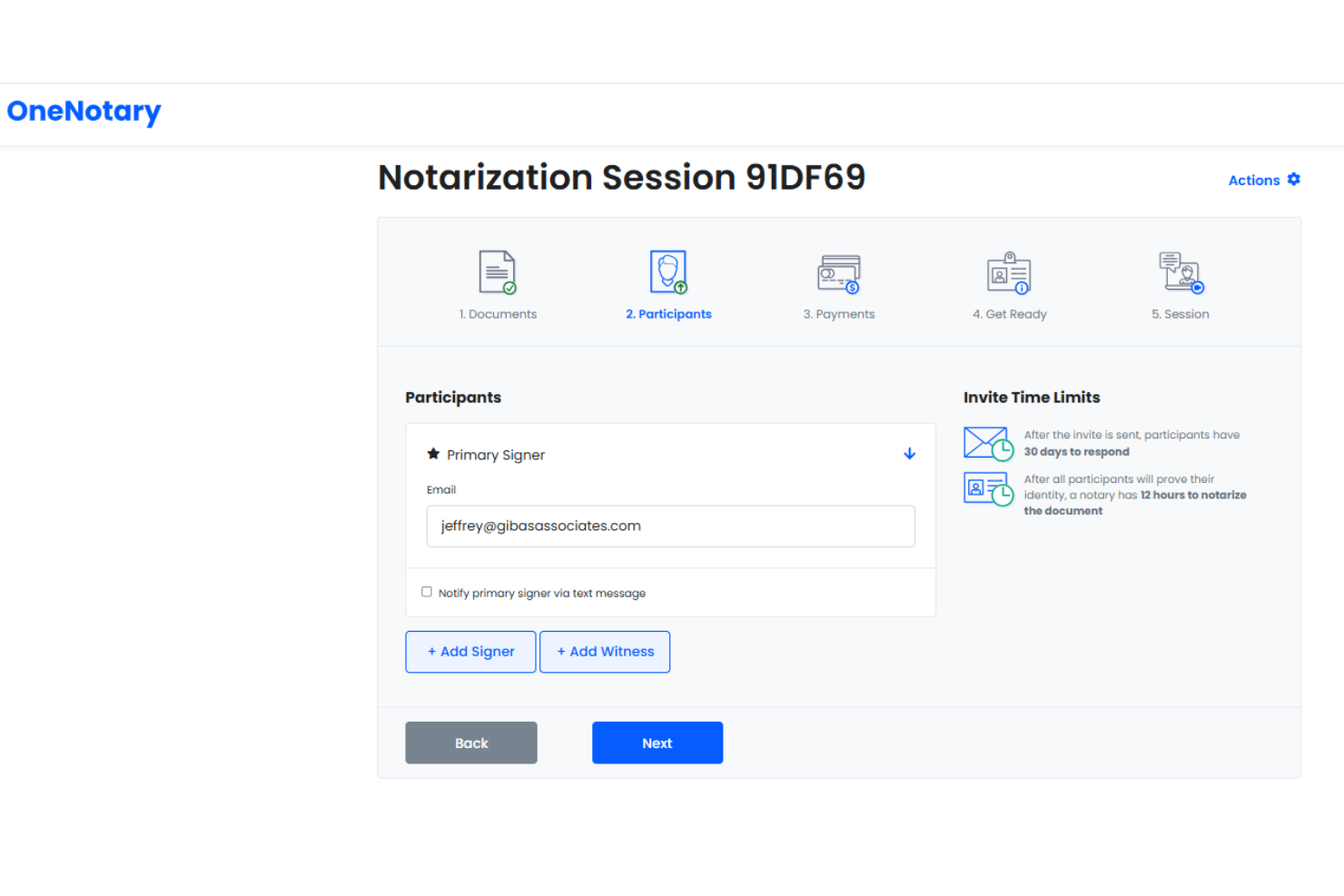 screenshot - OneNotary Review: Pros, Cons, Features, and Pricing Explained