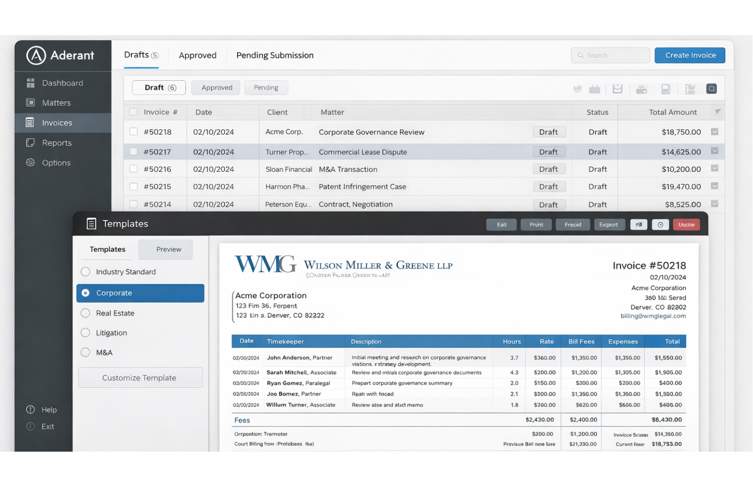 screenshot - Aderant Review: Pros, Cons, Key Features and Updated Pricing Guide
