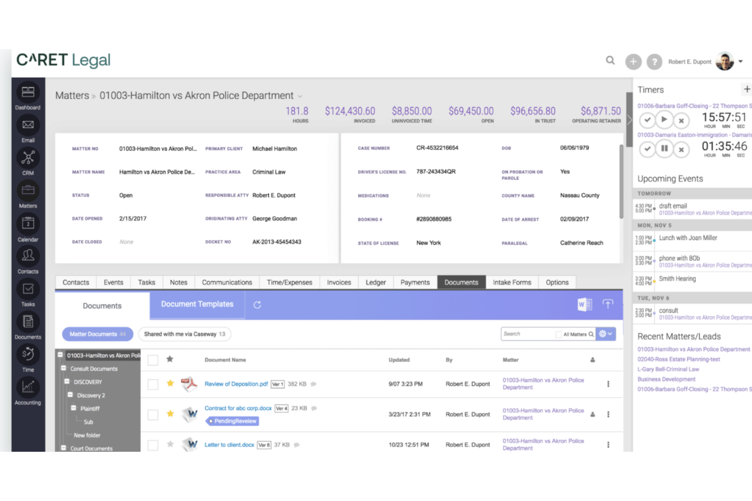 screenshot - Caret Legal Review 2026:Pros, Cons, Features and Pricing