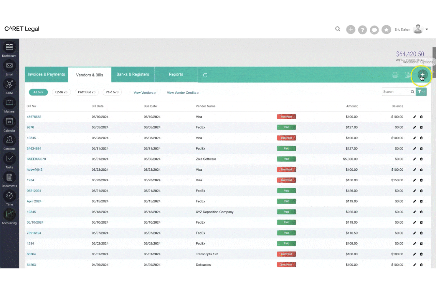 screenshot - Caret Legal Review 2026:Pros, Cons, Features and Pricing