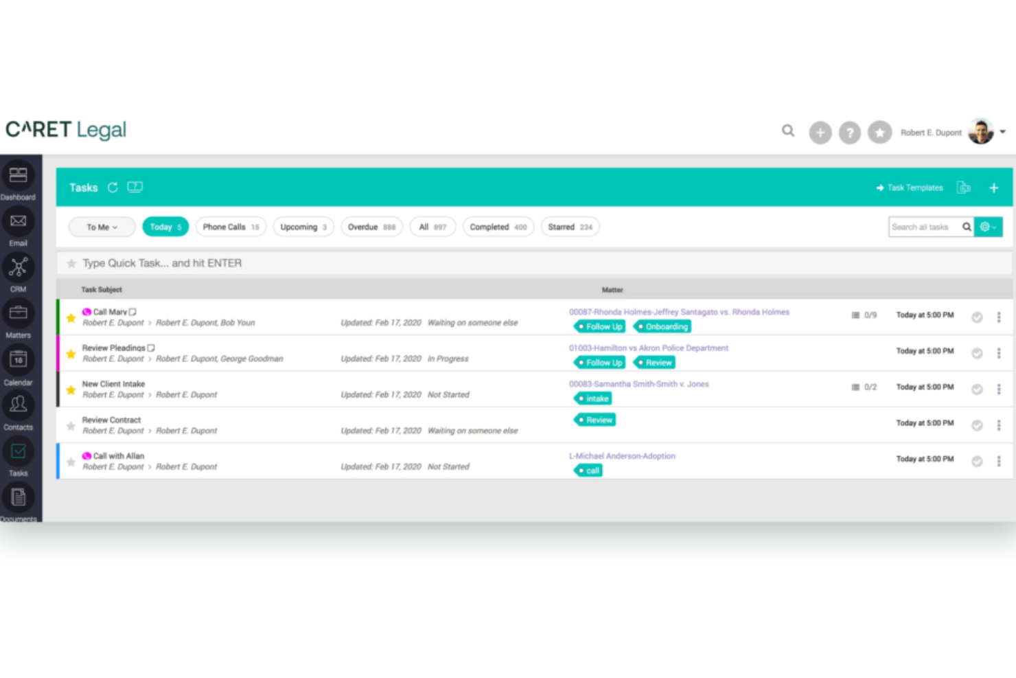 screenshot - Caret Legal Review 2026:Pros, Cons, Features and Pricing