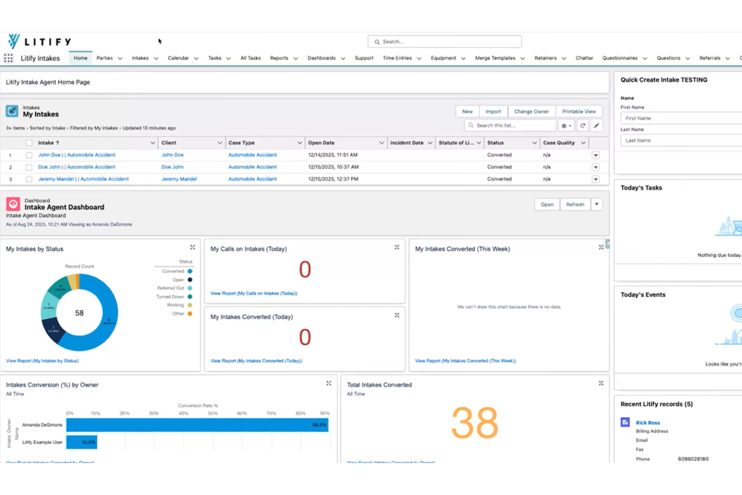 screenshot - Litify Review 2026:Pros, Cons, Features and Pricing
