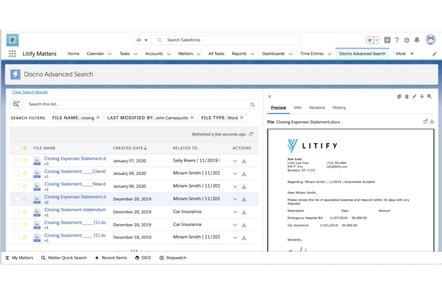 screenshot - Litify Review 2026:Pros, Cons, Features and Pricing