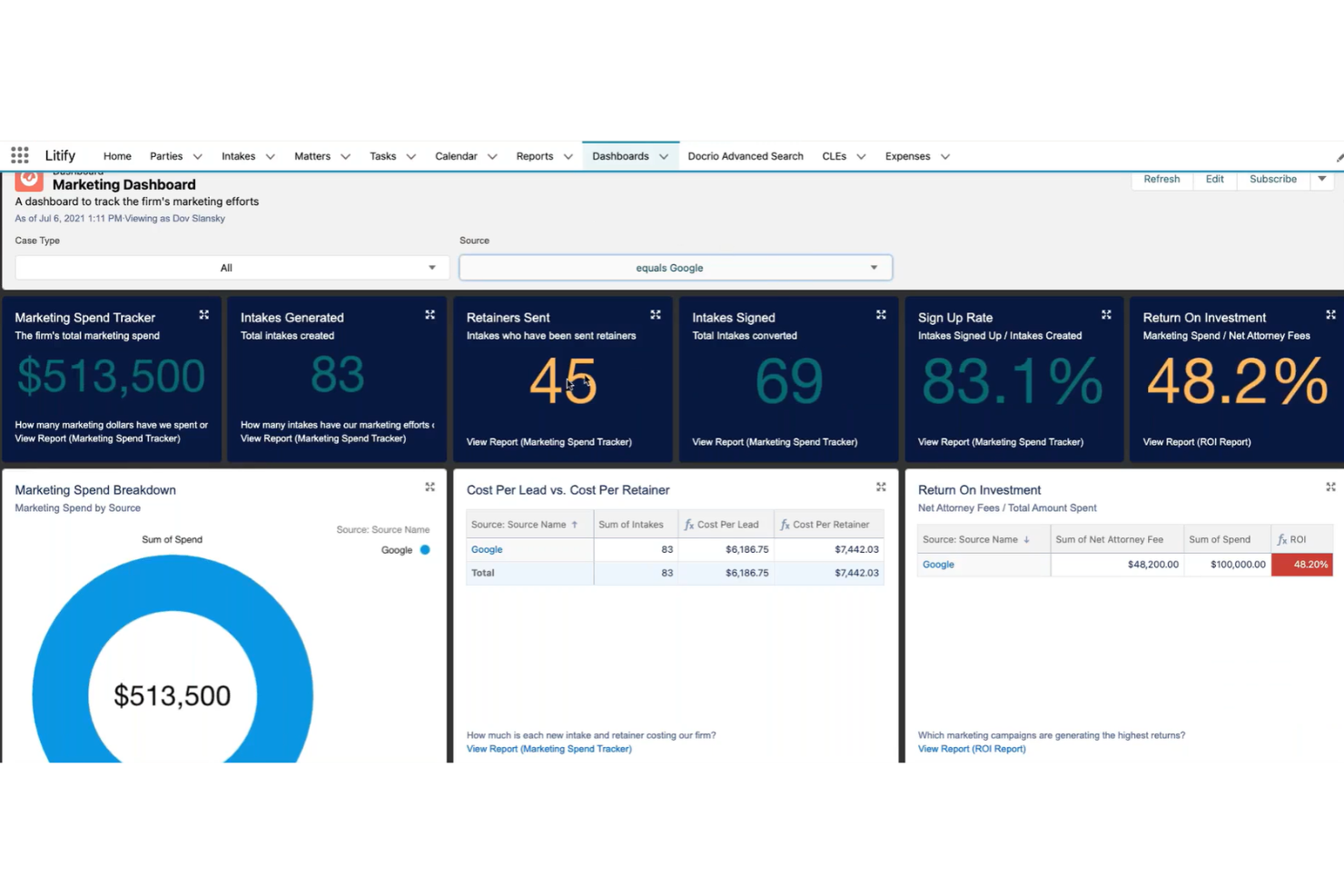 screenshot - Litify Review 2026:Pros, Cons, Features and Pricing