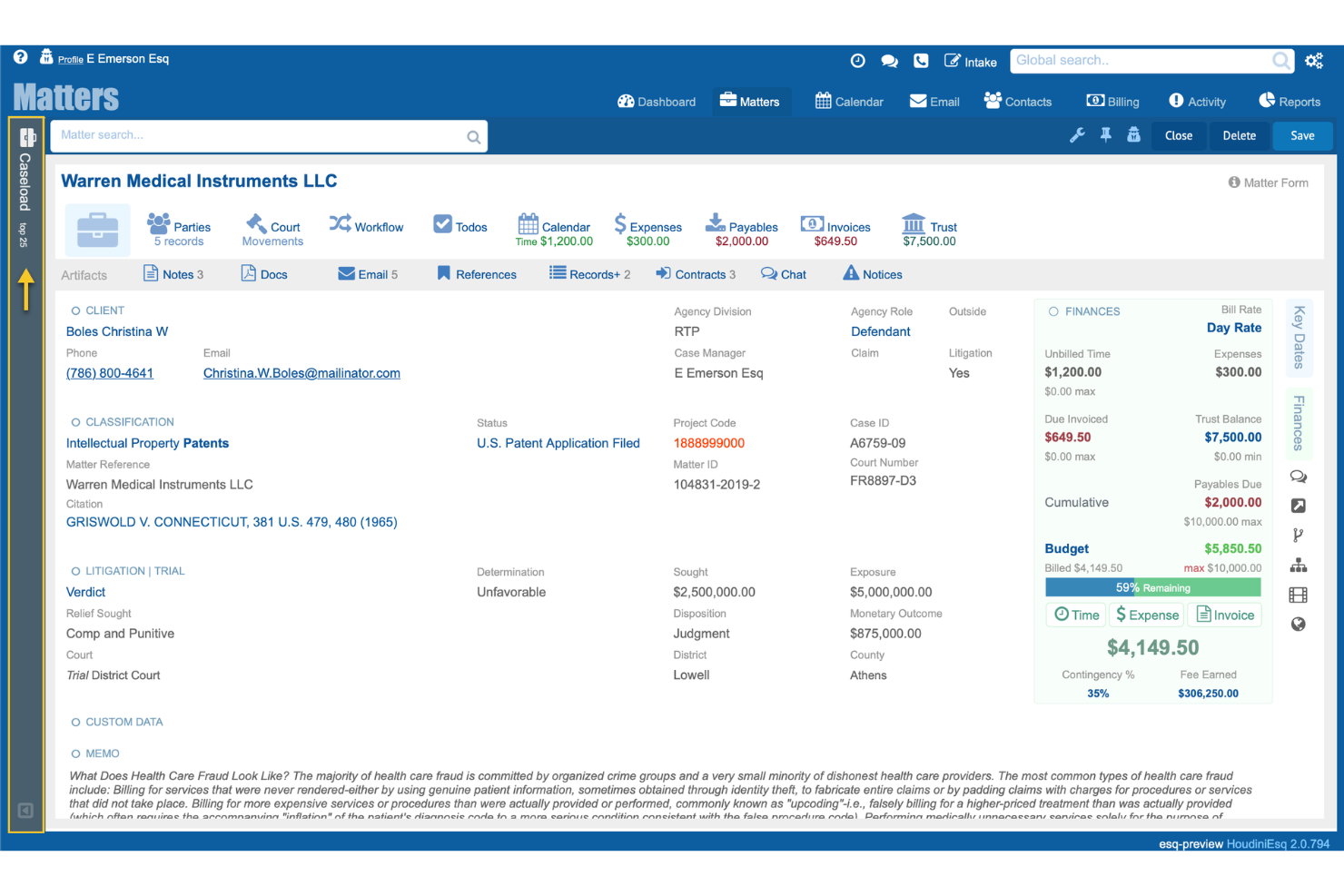 screenshot - HoudiniEsq Review 2026: Pros, Cons, Features and Pricing