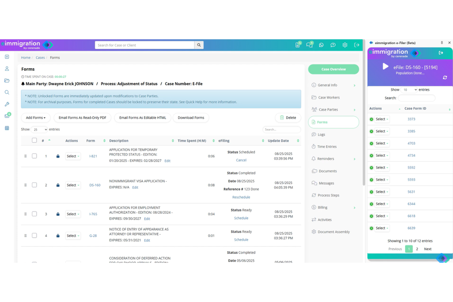 screenshot - Cerenade eimmigration Review 2026:Pros, Cons, Features and Pricing