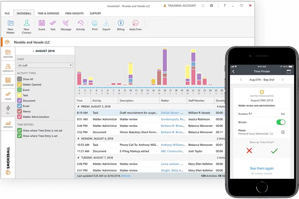 Smokeball screenshot - 10 Meilleurs Outils Gratuits de Recherche Juridique Pour 2026