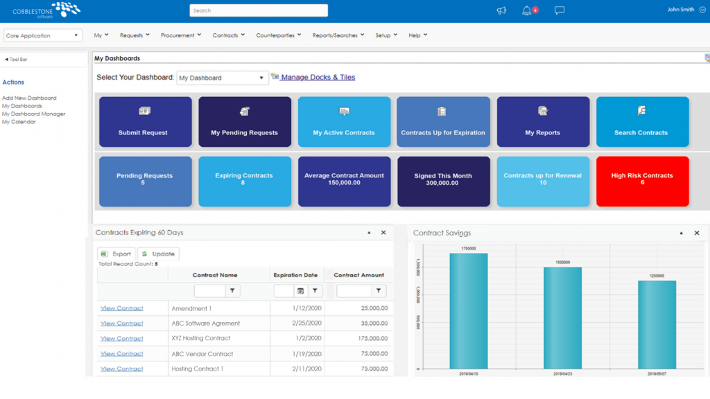 CobbleStone Contract Insight screenshot - 10 Meilleurs Outils De Signature Électronique Pour L’Immobilier En 2026