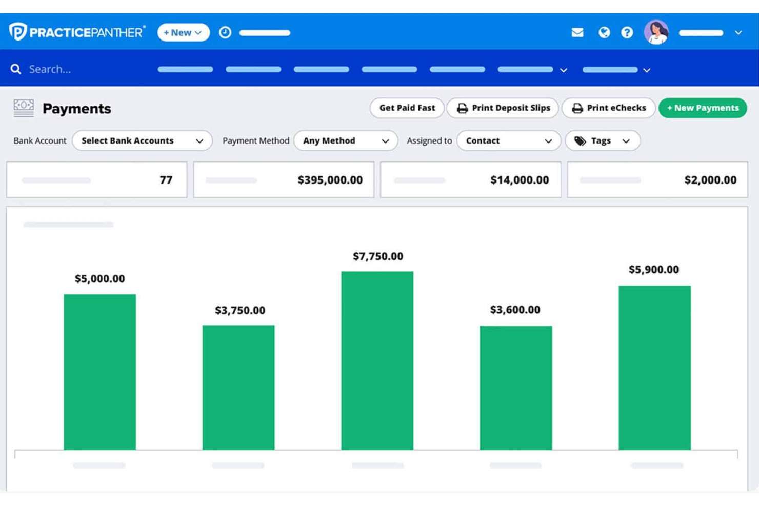 PracticePanther screenshot - 24 Meilleurs Logiciels de Comptabilité pour Cabinets d’Avocats en 2026