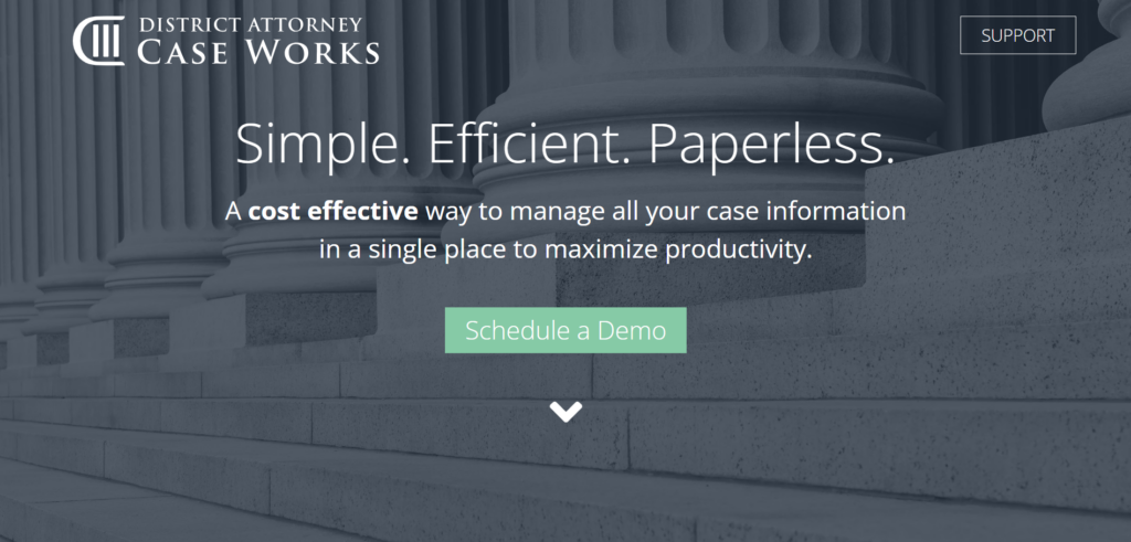 District Attorney Case Works screenshot - 10 Meilleurs Outils Gratuits de Recherche Juridique Pour 2026