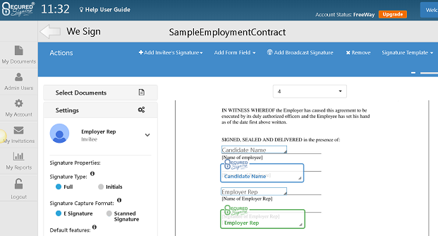 Secured Signing screenshot - 10 Beste Rechtsgültige elektronische Signatur-Software für 2026